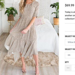 MIKAROSE Midi Floral Dress